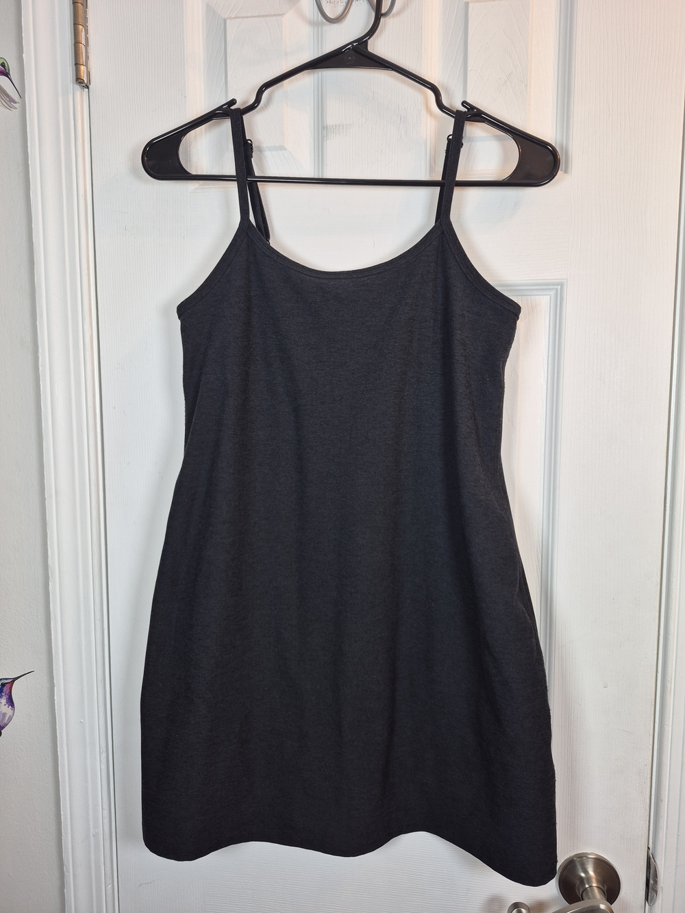 Beyond Yoga Black Spacedye Essentials Active Camisole Mini Dress S Small